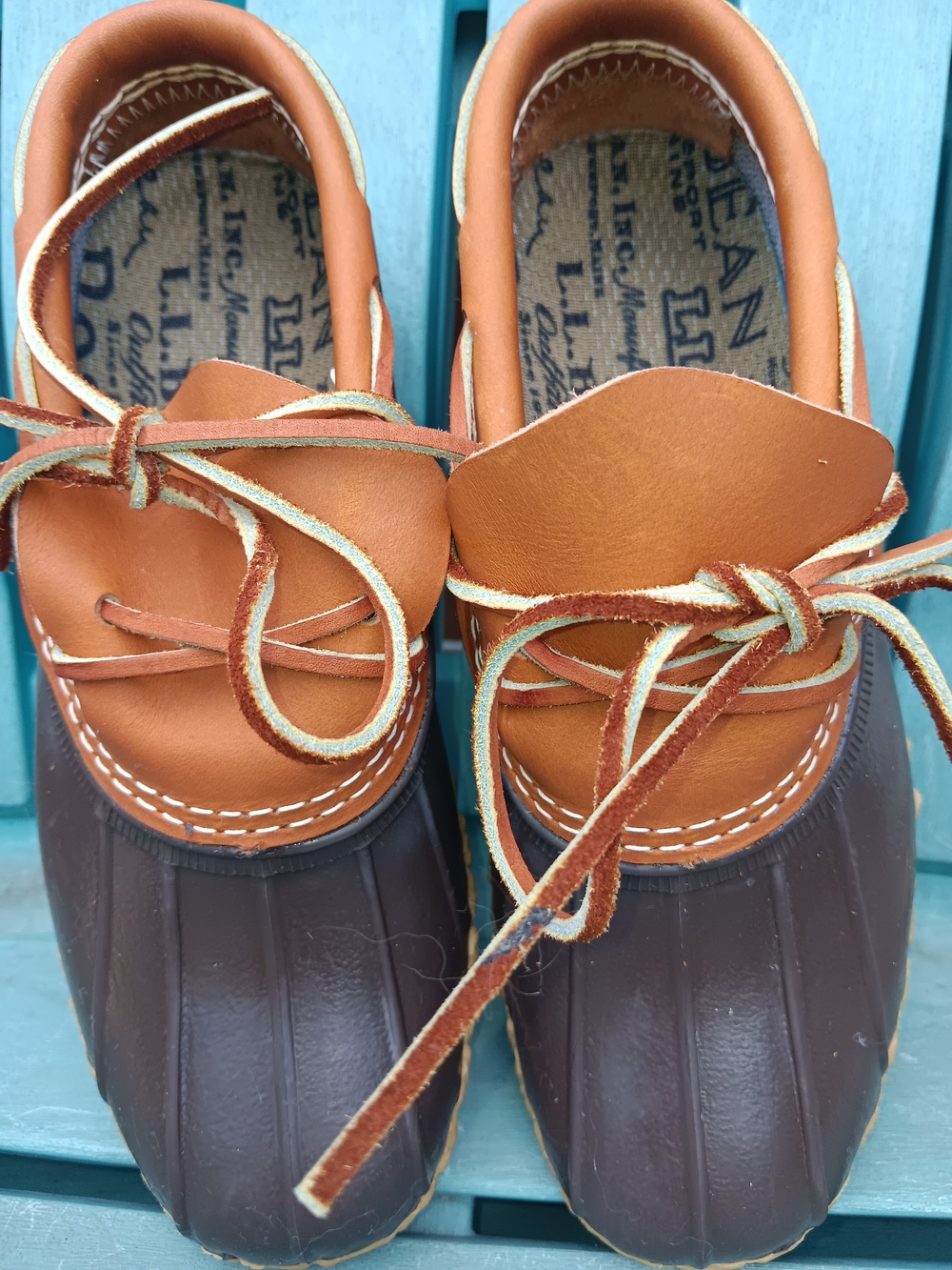L.L. Bean Brown and Tan Duck Boots - Women's Ankle Booties